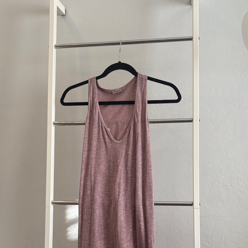 Elegant Mauve Sleeveless Tank Dress